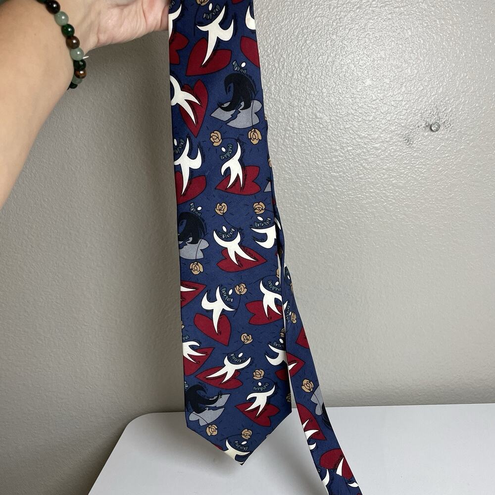 The Beatles SHE LOVES YOU 100% Silk Neck Tie 1991 Apple Corps Limited - Picture 7 of 7